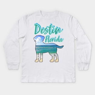 Destin Florida Kids Long Sleeve T-Shirt